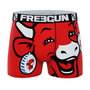 Voir la diapositive 3 : FREEGUN Lot de 2 boxers homme La vache qui rit Aop