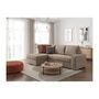 Voir la diapositive 2 : LOUNGITUDE Canapé d'angle gauche convertible ARTEMIS 4 places - Velours côtelé greige - L246 x P174 x H96 cm