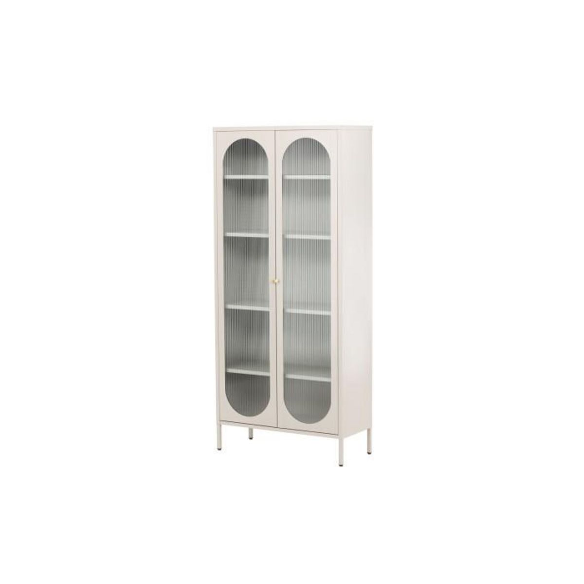 Paris Prix Vitrine Design en Métal  Lima  180cm Beige
