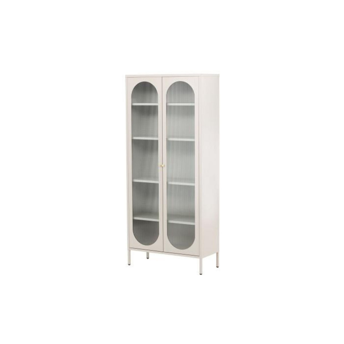 Paris Prix Vitrine Design en Métal  Lima  180cm Beige