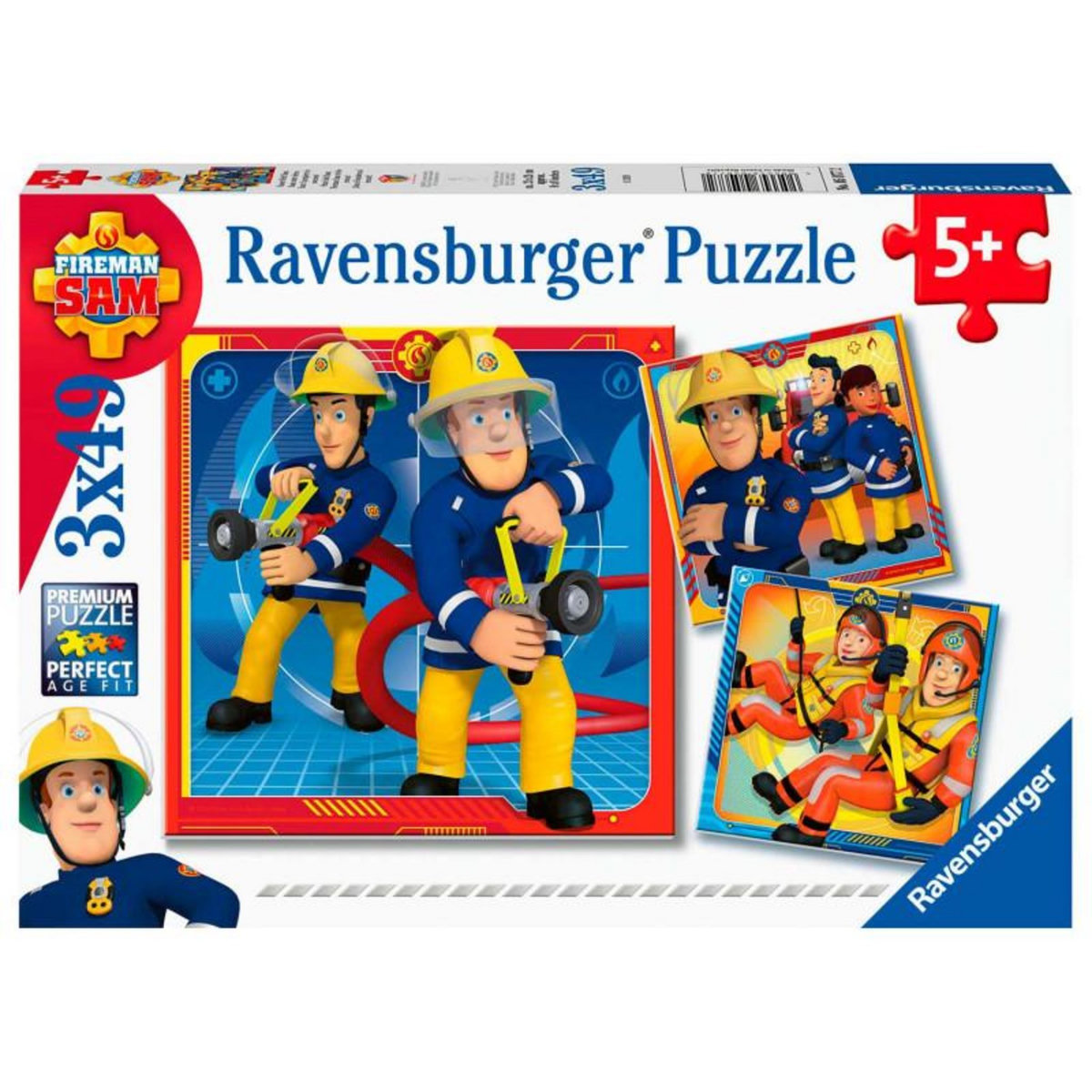 RAVENSBURGER RAVENSBURGER Fireman Sam - Our hero Sam, 3x49st.