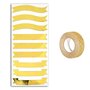 Youdoit Stickers bannières dorées + masking tape doré à paillettes 5 m