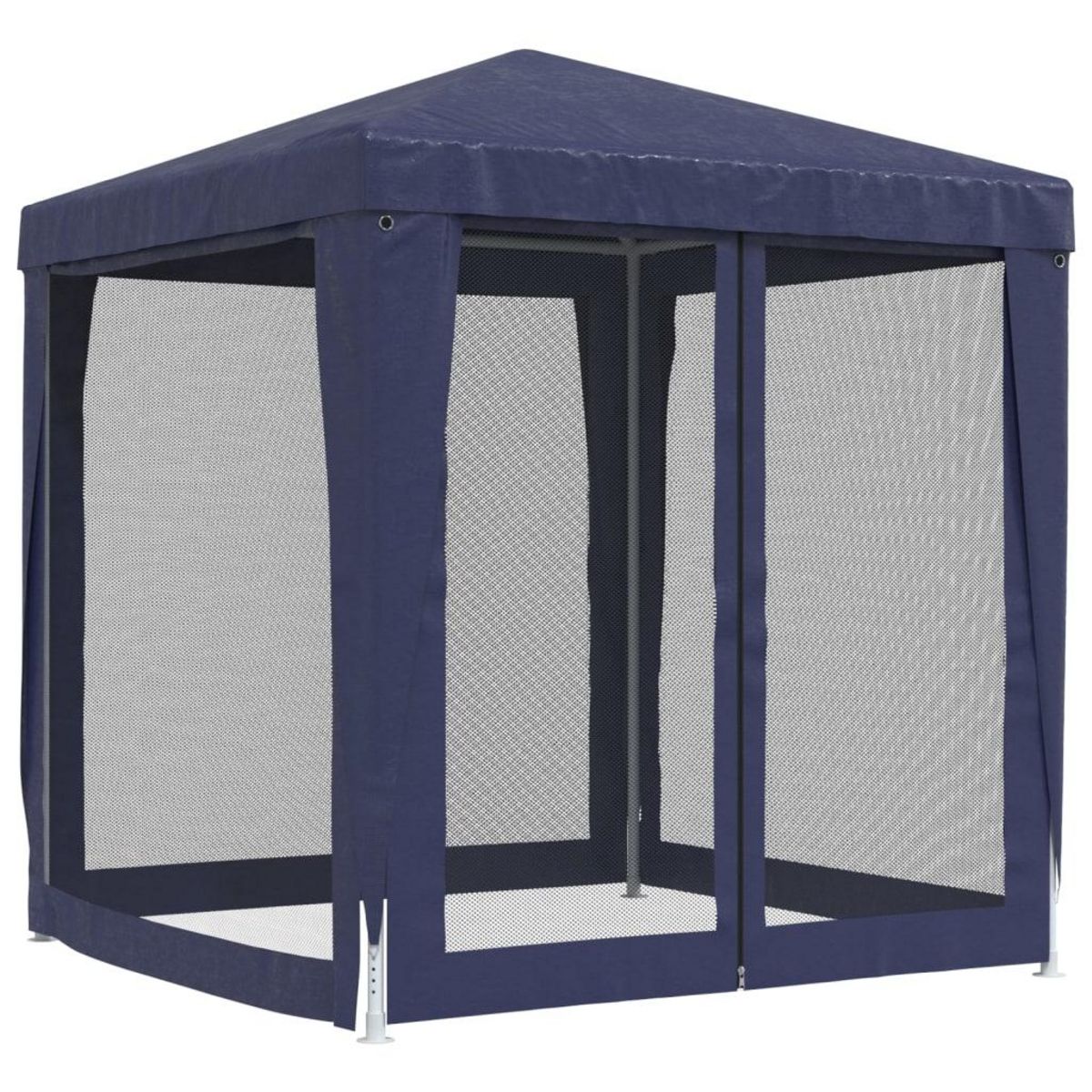 VIDAXL Tente de fete avec 4 parois laterales en maille Bleu 2x2 m PEHD