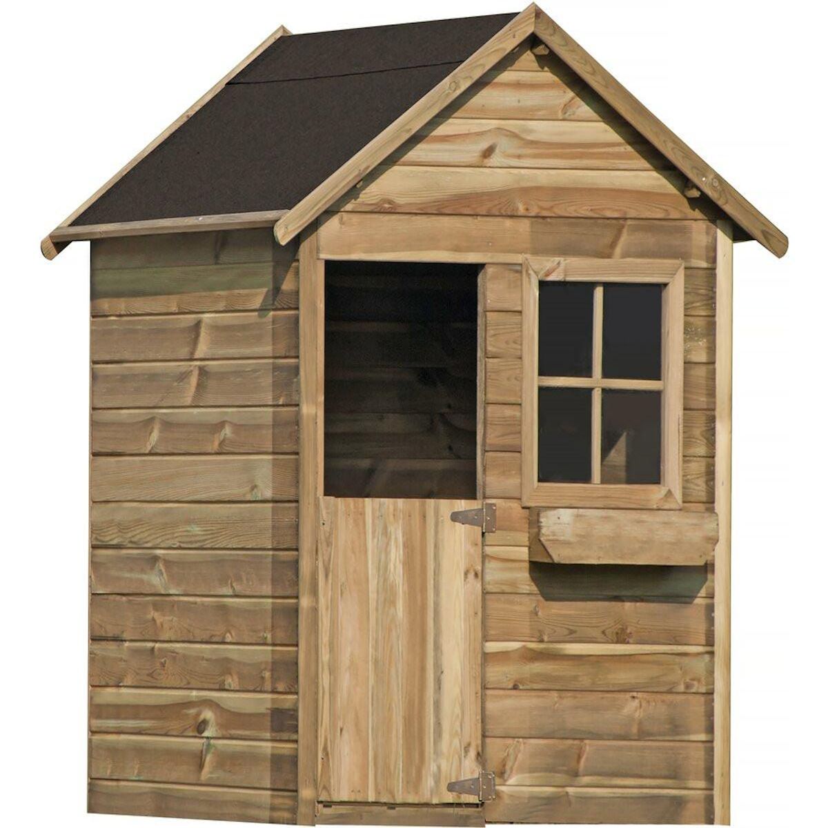 Habitat et Jardin Maisonnette  Coccinelle  - 126 x 112 x 158 - Bois