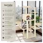 Voir la diapositive 2 : tectake Arbre à chat 165 cm avec griffoir et plateforme d'escalade beige