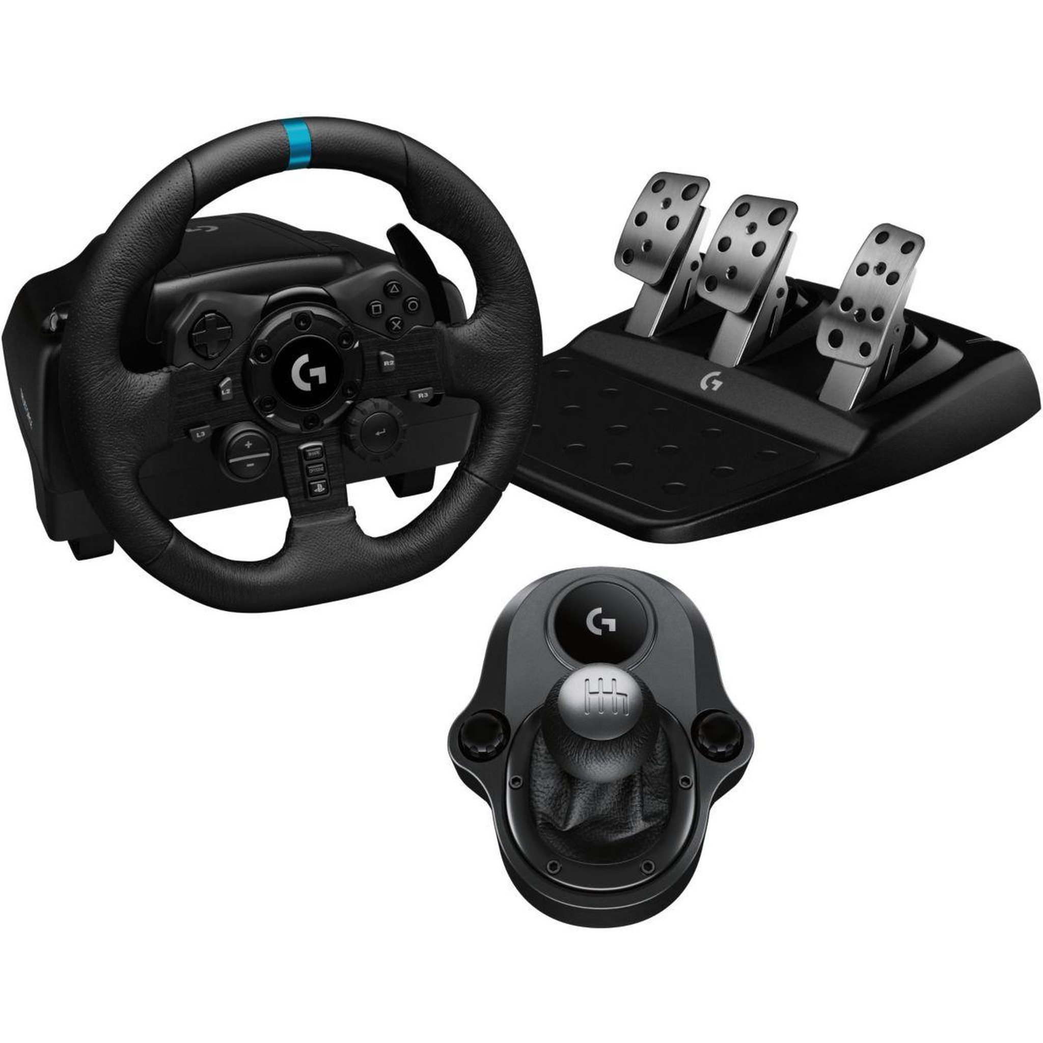 Logitech Volant + levier de vitesses + pédalier g923 se playstation