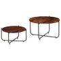Voir la diapositive 2 : VIDAXL Ensemble de table basse 2 pcs Bois massif 60x35 cm