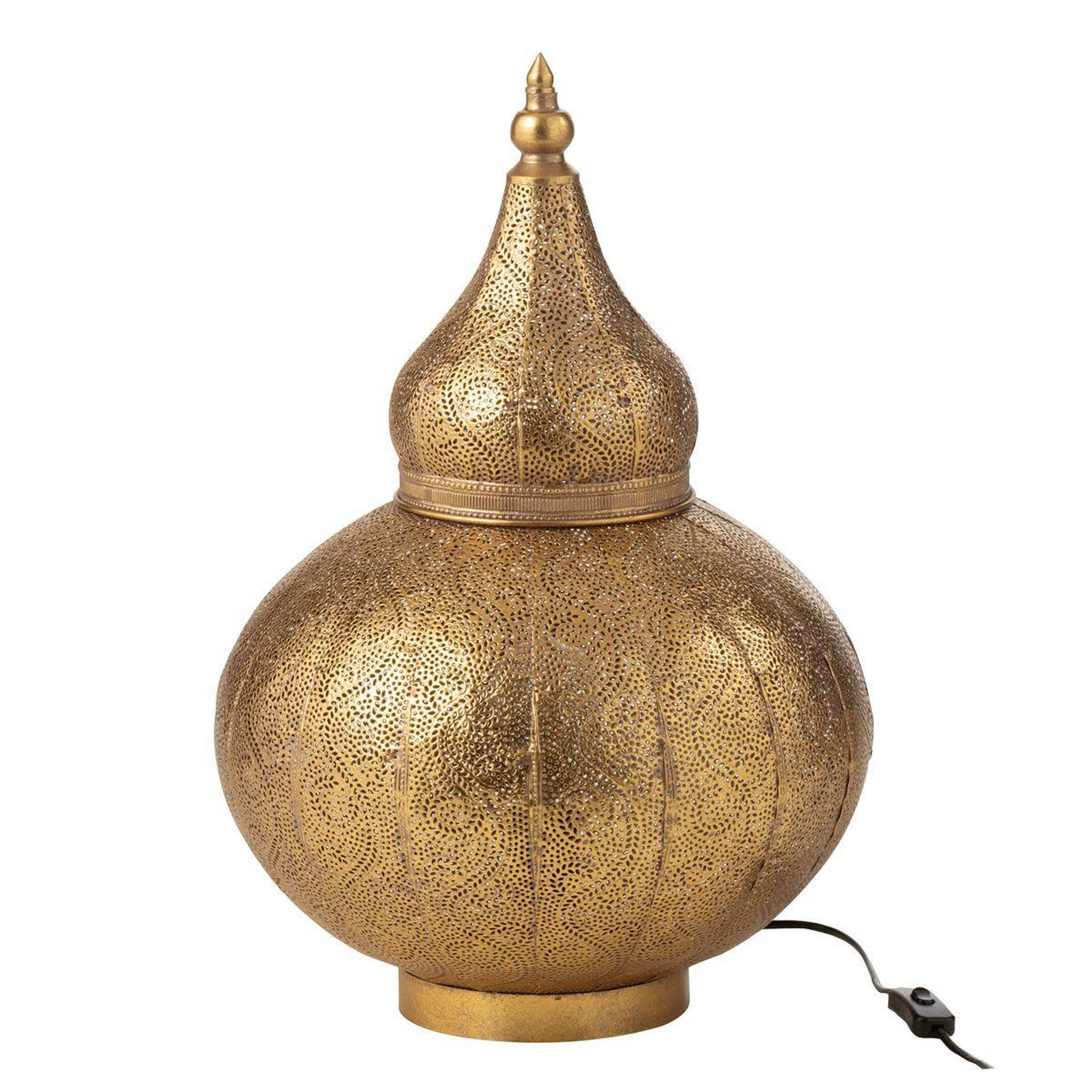 J-LINE Lampe à poser en métal  aladin  59cm or