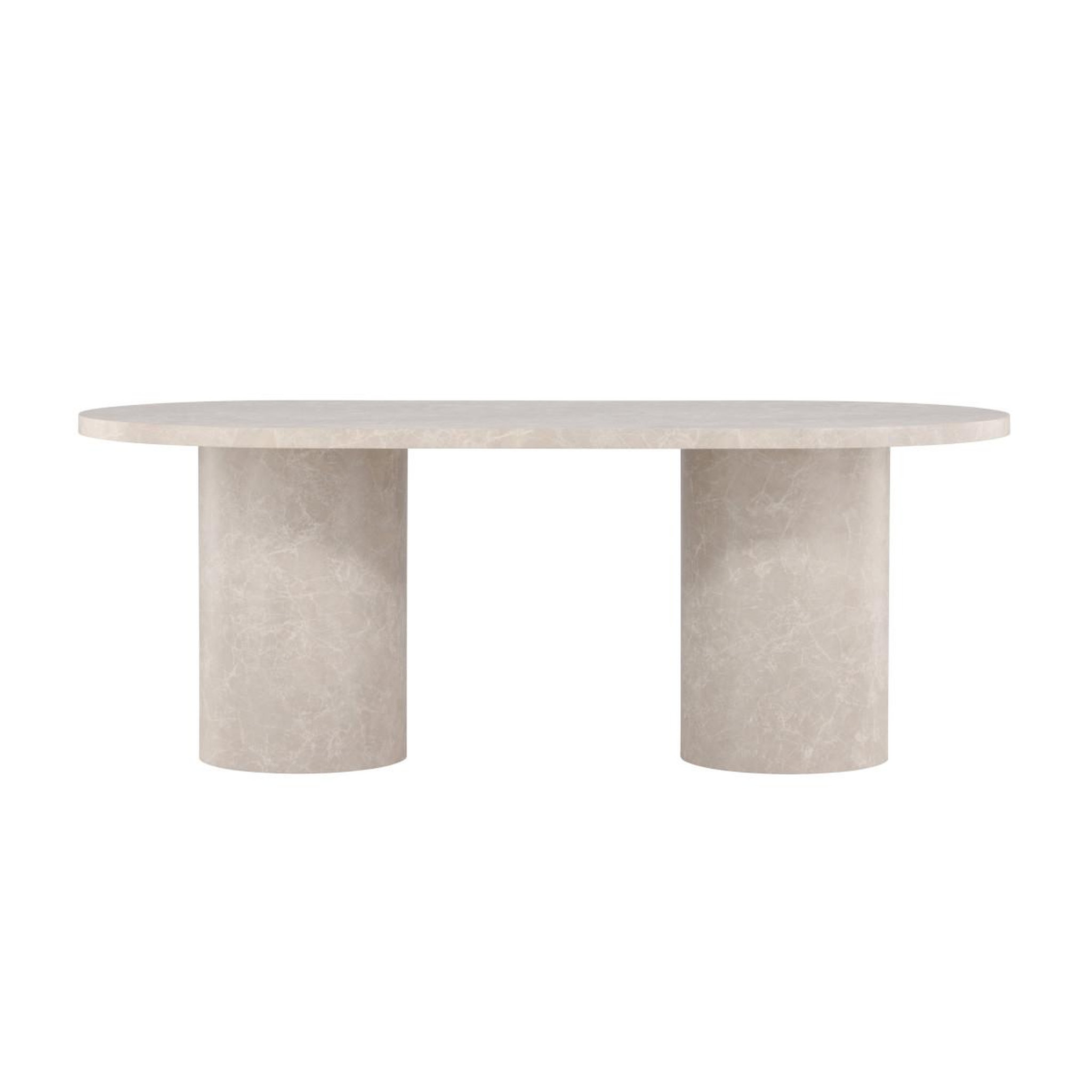 Voir la diapositive 3 : Paris Prix Table à manger effet marbre  narvik  200cm beige
