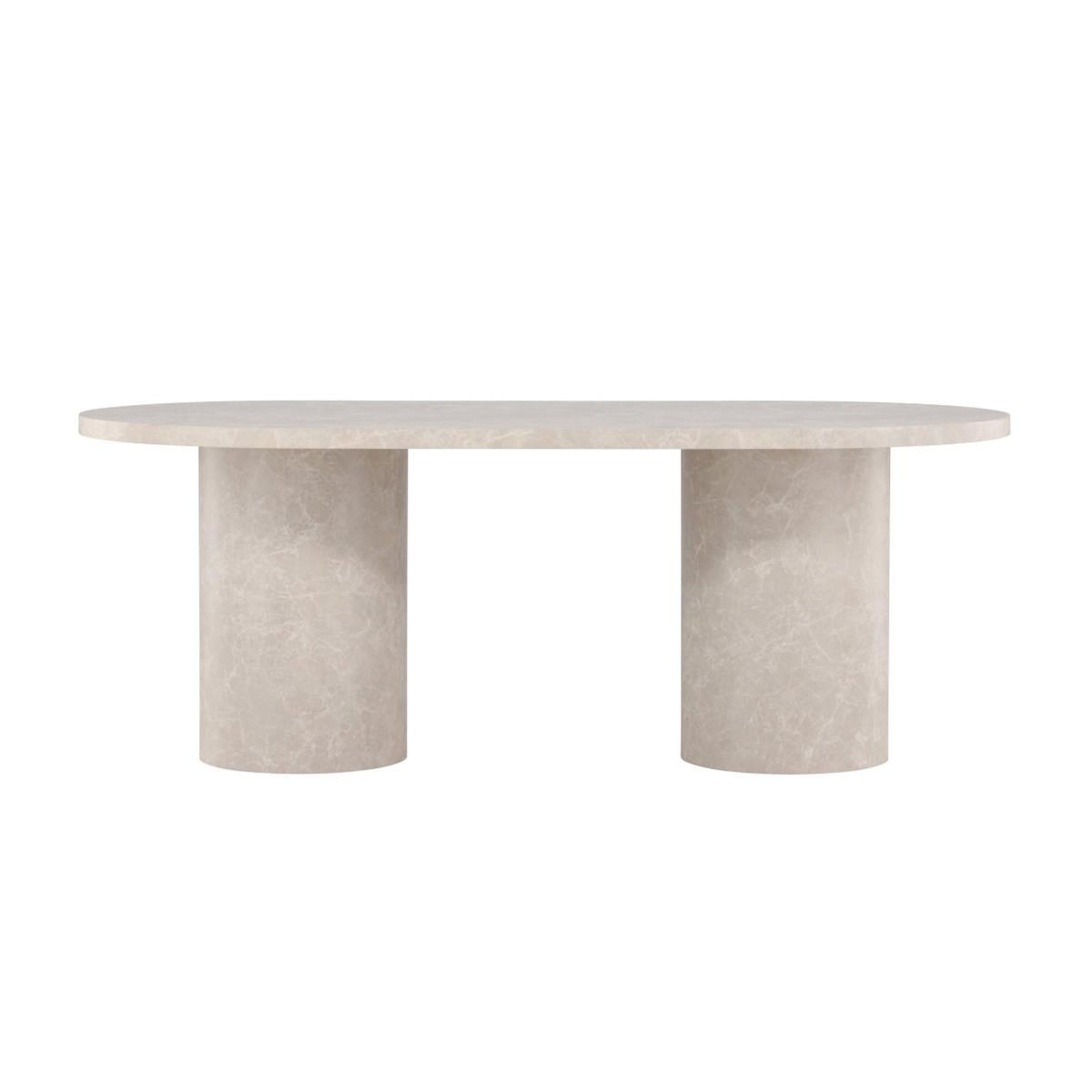Paris Prix Table à Manger Effet Marbre  Narvik  200cm Beige