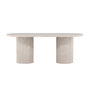 Voir la diapositive 3 : Paris Prix Table à Manger Effet Marbre  Narvik  200cm Beige