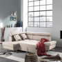 Voir la diapositive 2 : BEST MOBILIER Linea - canapé d'angle gauche convertible - 5 places - avec têtières
