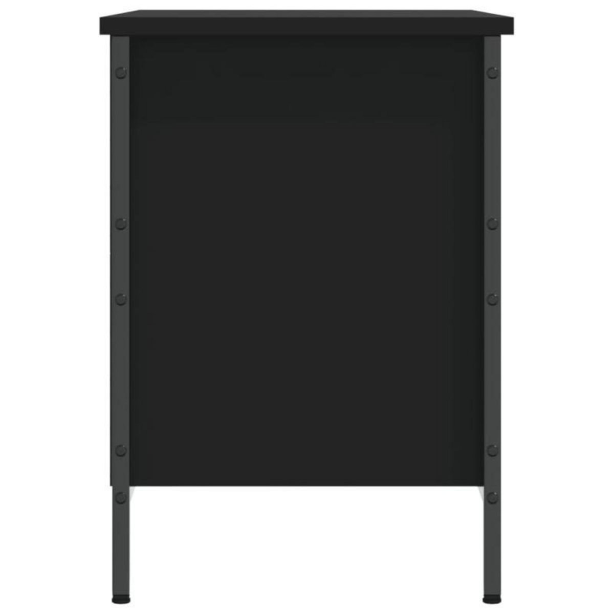 VIDAXL Armoire à chaussures noir 69x35x50 cm bois d ingénierie