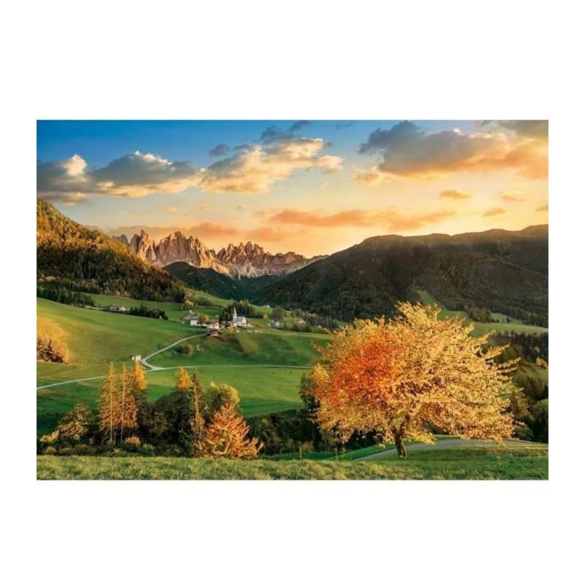 CLEMENTONI Clementoni - Puzzle Les Alpes - 3000 pieces - Paysage et nature - Mixte - Fabriqué en Italie