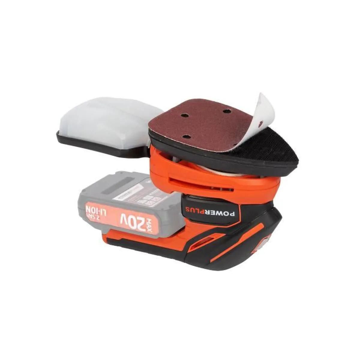 DUAL POWER Ponceuse triangulaire à batterie 20v Dual Power