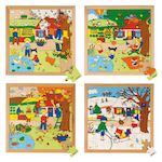 EDUCO Puzzle les 4 saisons: le lot de 4 puzzles - jeu Montessori
