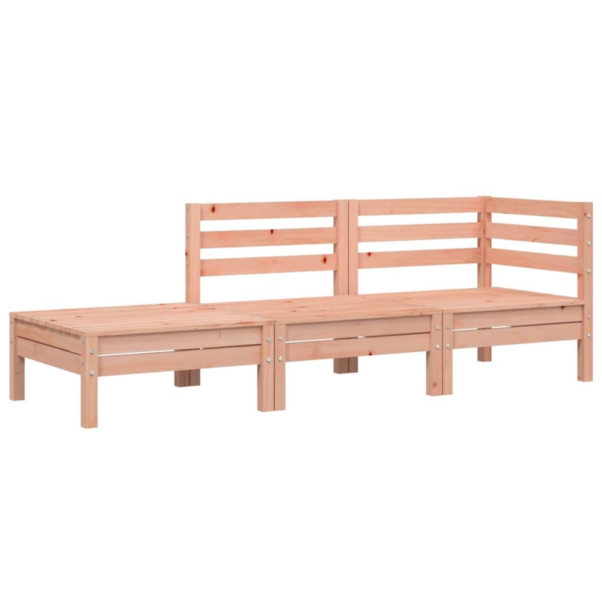 Voir la diapositive 2 : VIDAXL Canape de jardin 3 places bois massif de douglas