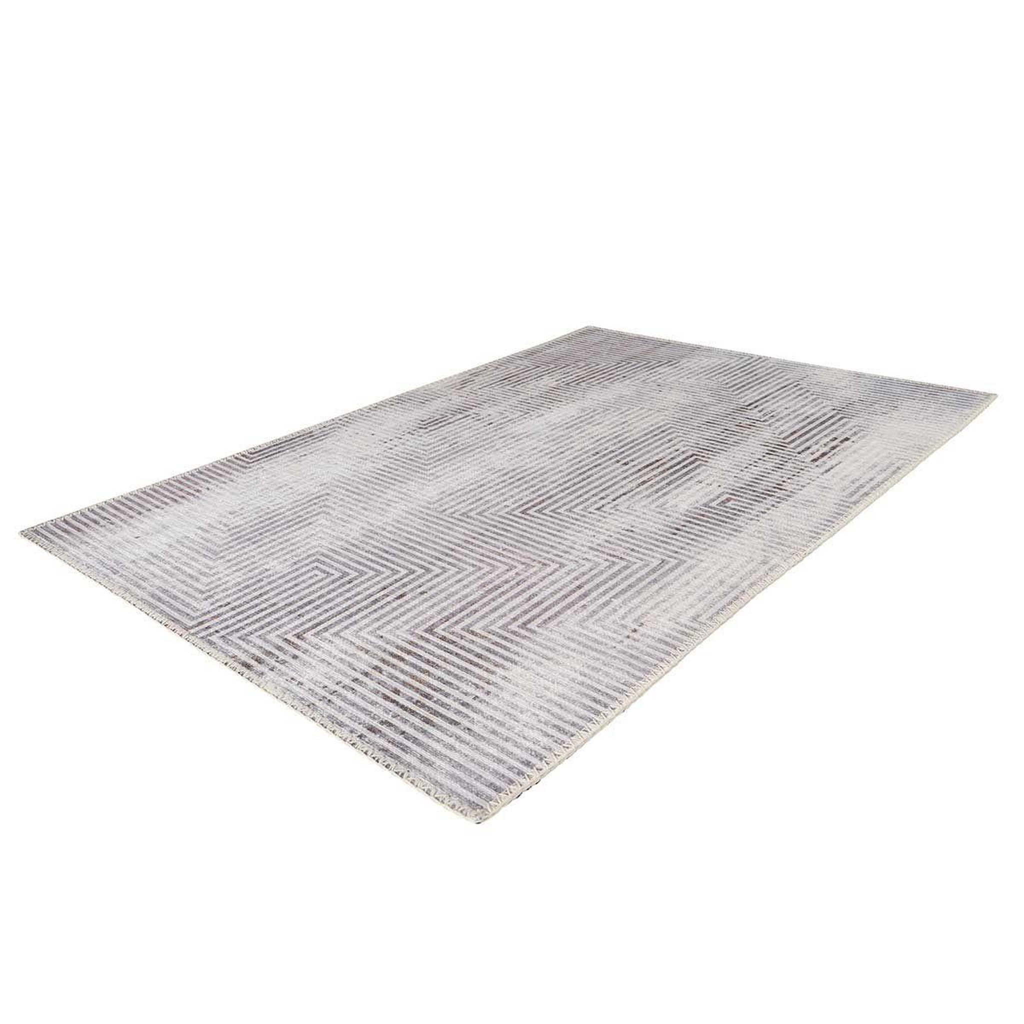 Voir la diapositive 2 : Paris Prix Tapis tissé imprimé à poils plats  maya vi  gris