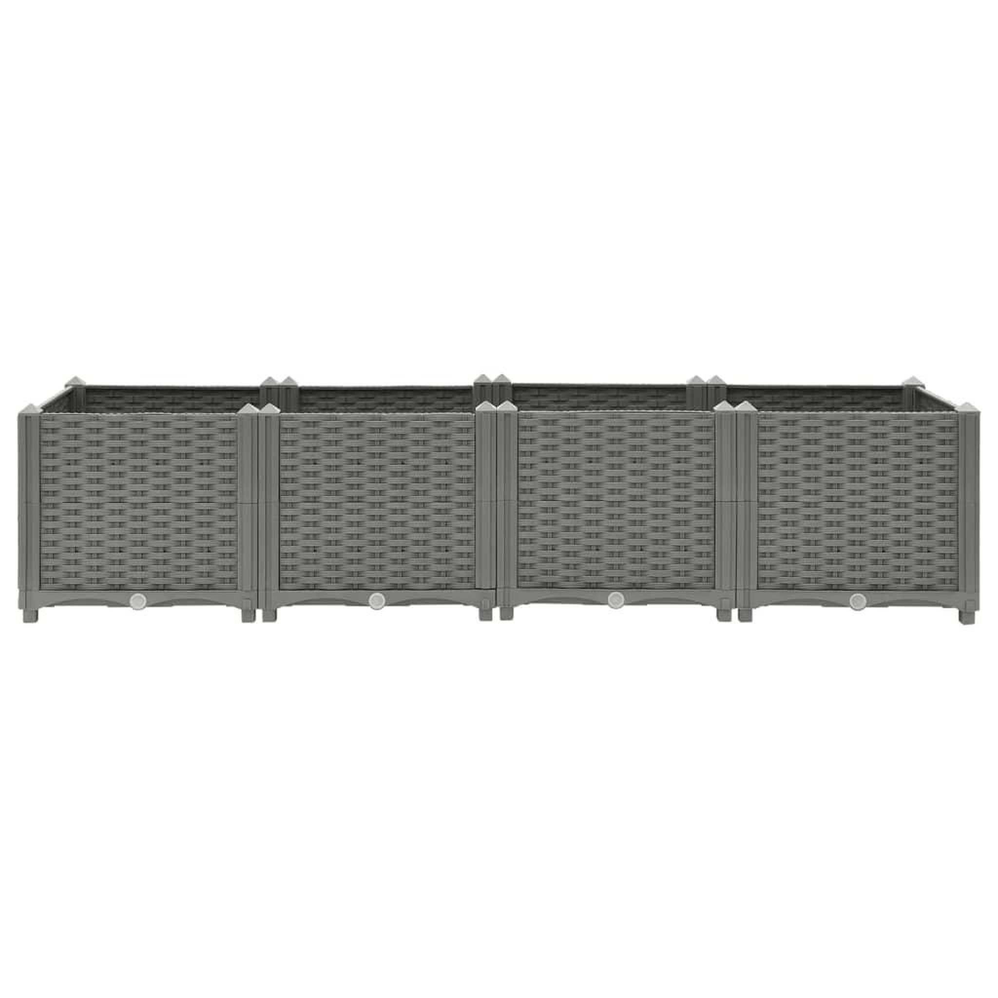 Voir la diapositive 4 : VIDAXL Lit sureleve gris clair 160x40x38 cm Polypropylene