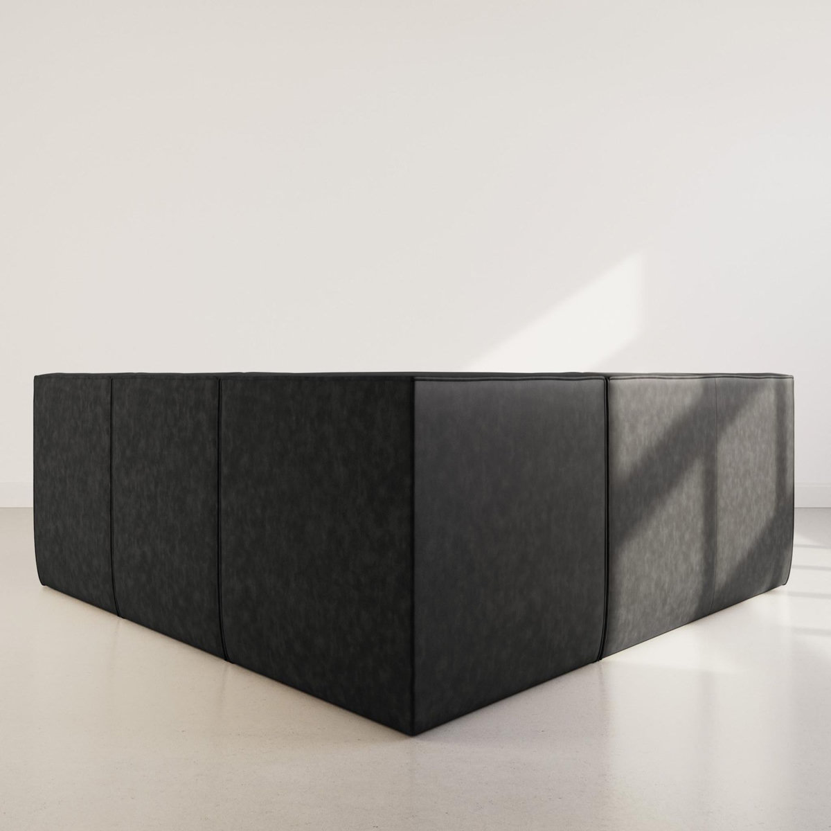 LISA DESIGN Alya - canapé modulable d'angle réversible 5 places en simili