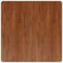 Voir la diapositive 2 : VIDAXL Dessus de table carre Marron fonce 90x90x4cm Bois chene traite