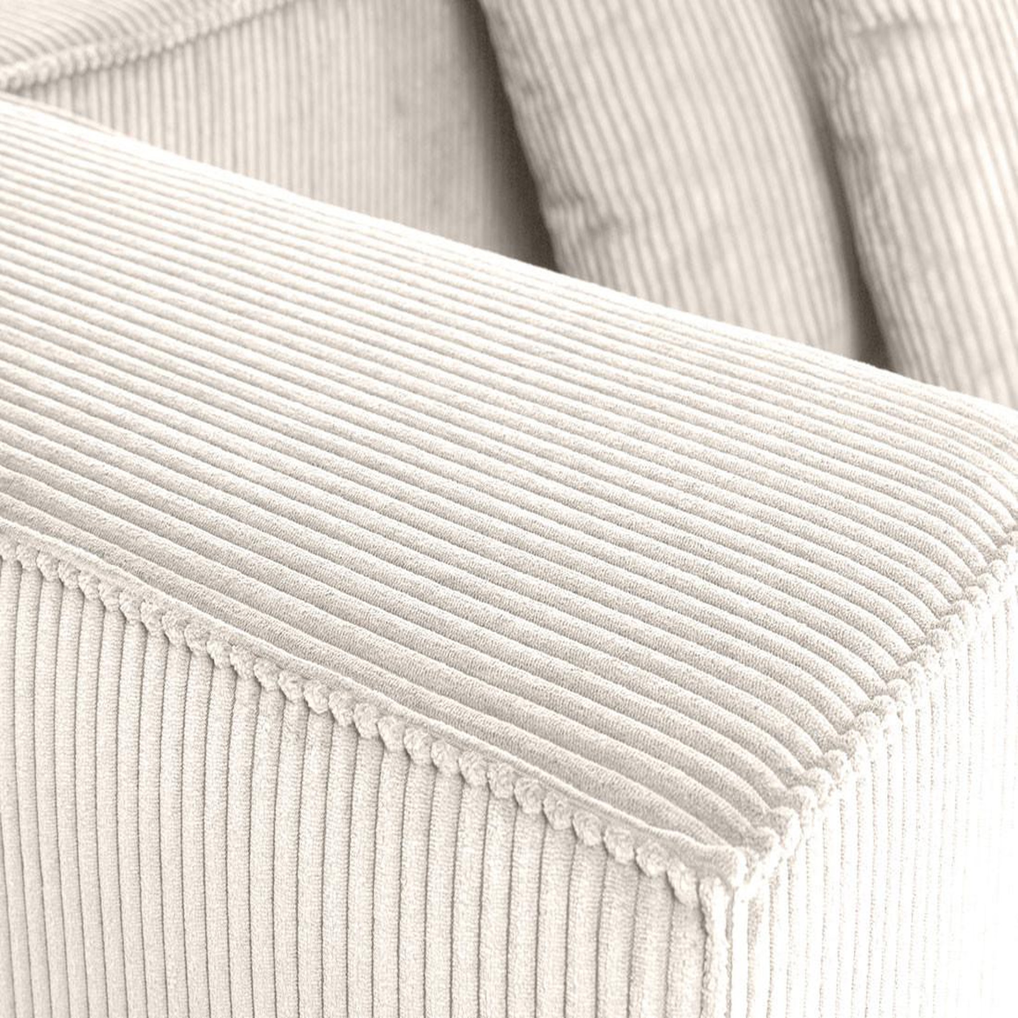 Voir la diapositive 6 : BEST MOBILIER Colombine - canapé modulable droit - 2 places - en velours côtelé
