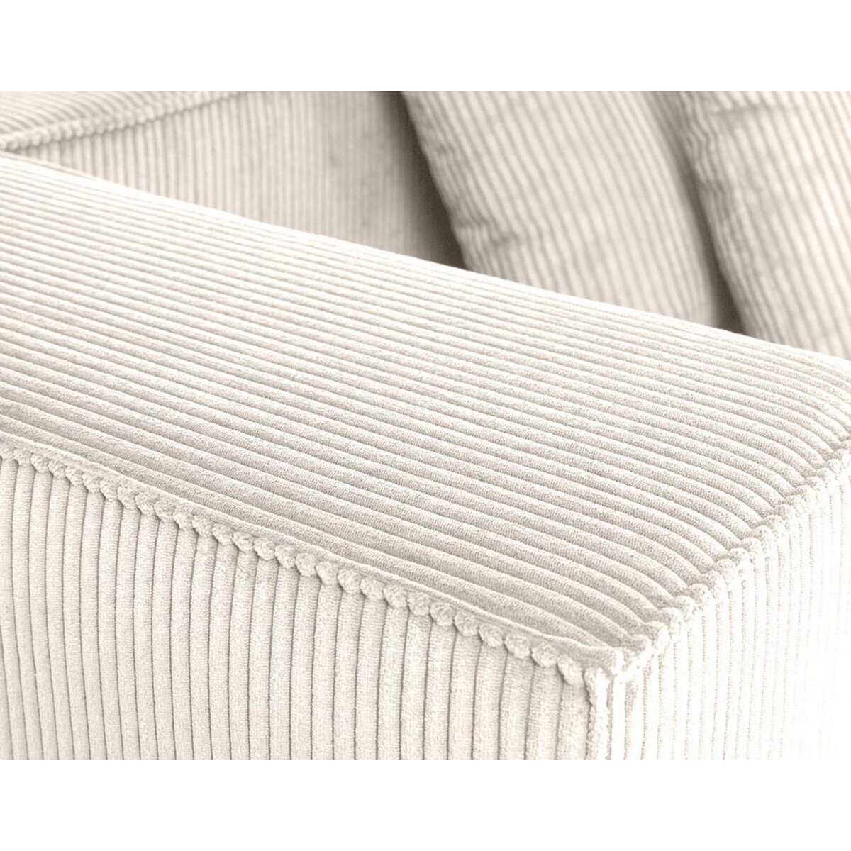 LISA DESIGN Colombine - canapé modulable droit - 2 places - en velours côtelé