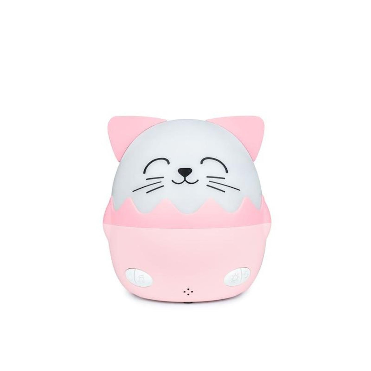 Bigben Veilleuse musicale sans fil BigBen avec projection Chat Mia Blanc et Rose