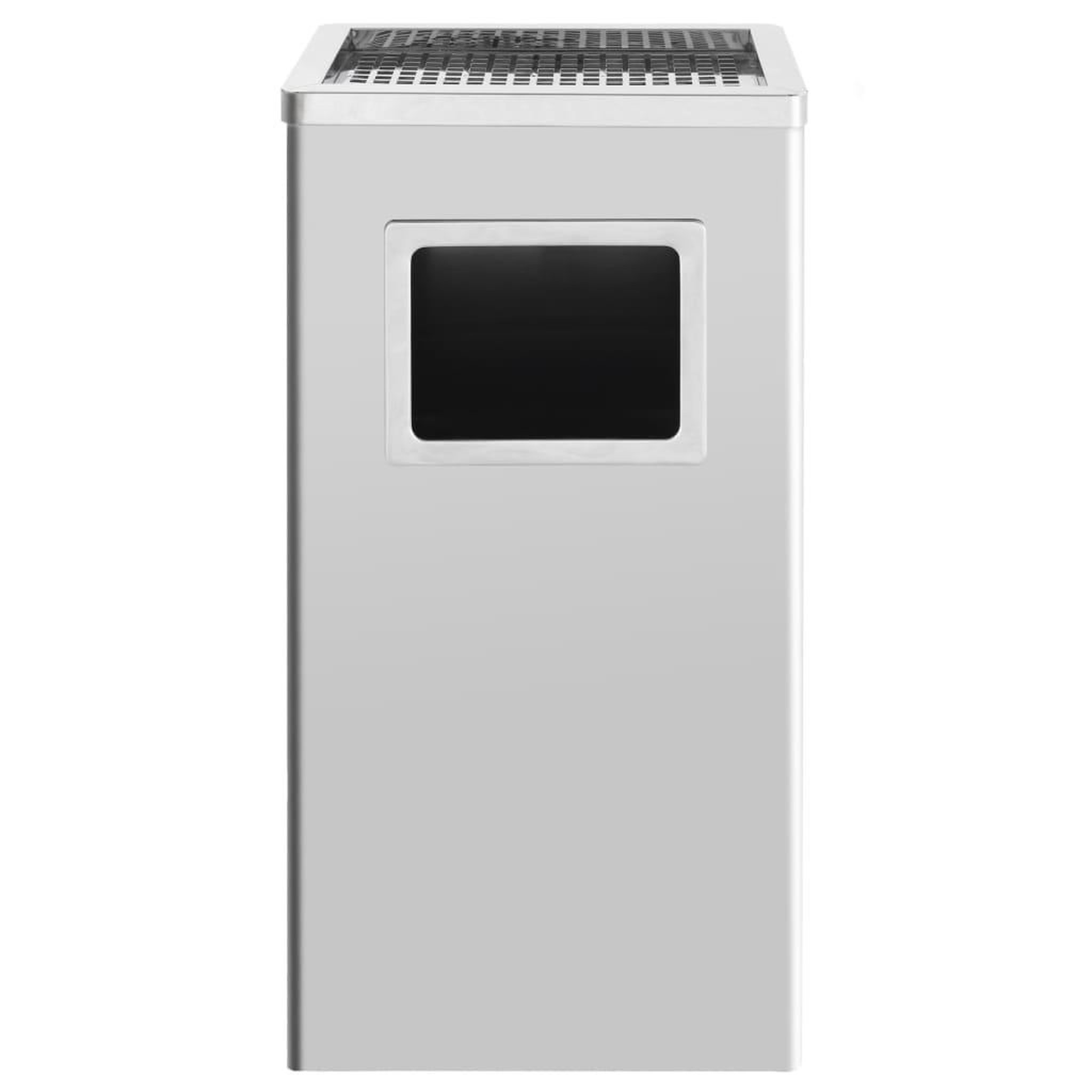 Voir la diapositive 4 : VIDAXL Poubelle a cendrier d'hotel 45 L Acier inoxydable