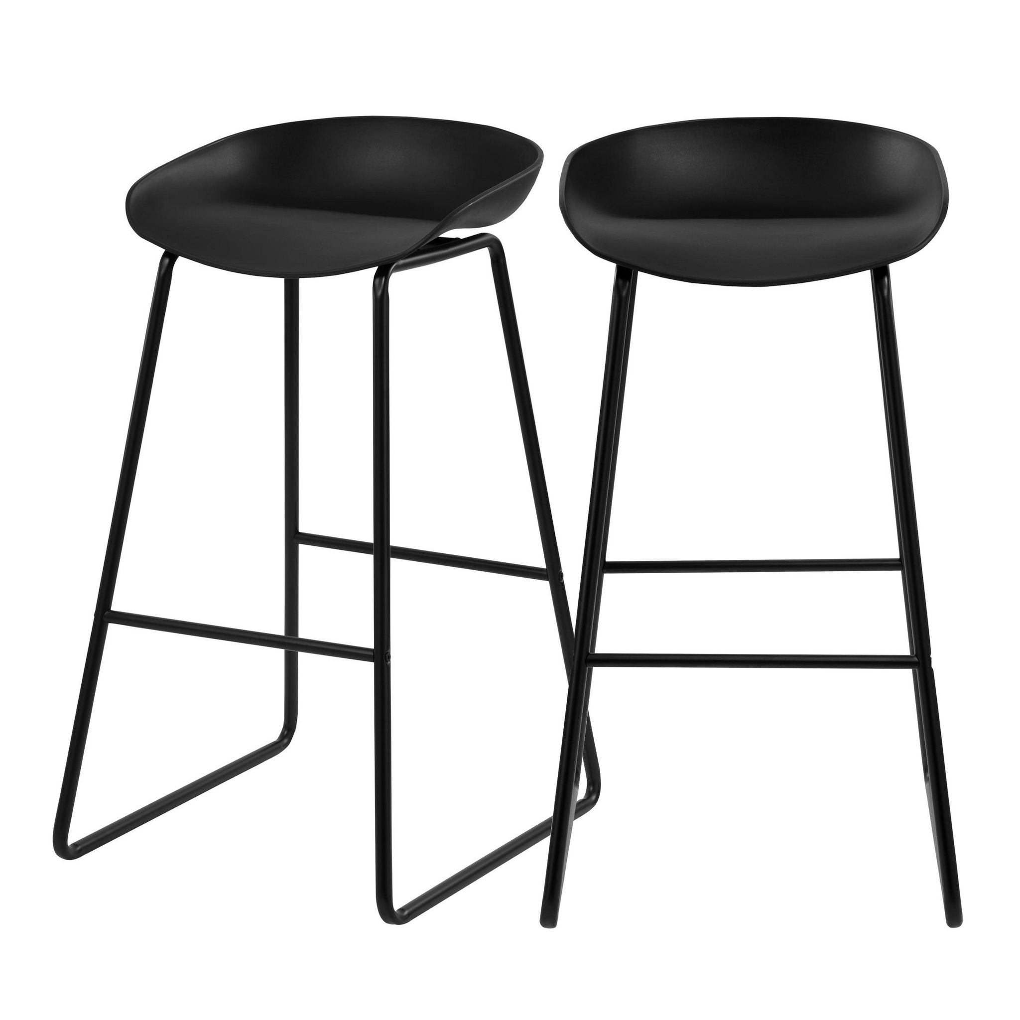Silla De Bar Henrik - Juego De 2 Sillas Altas Para Cocina O Bar - Estilo Moderno