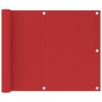 VIDAXL Ecran de balcon Rouge 75x600 cm PEHD