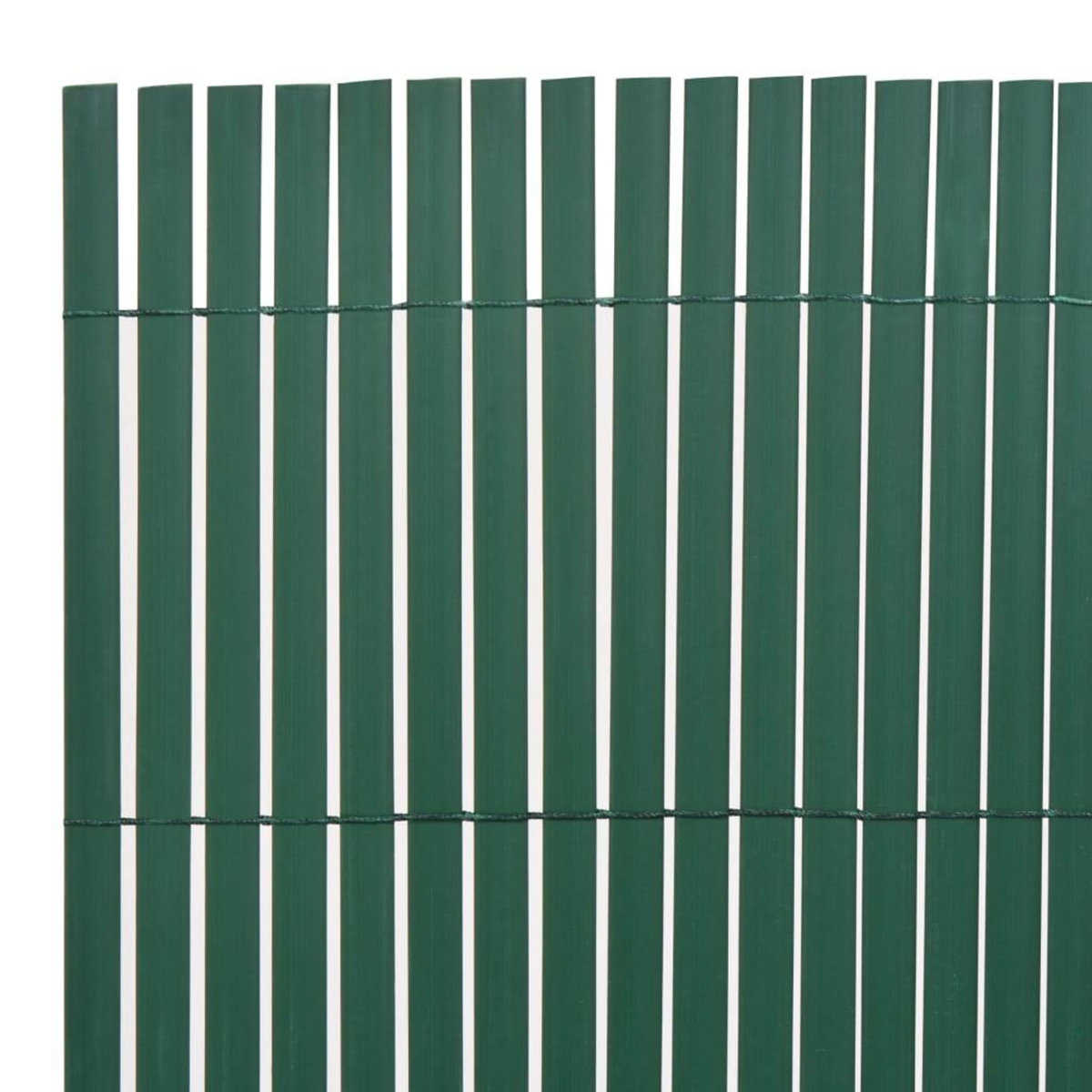 VIDAXL Cloture de jardin Double face PVC 90 x 500 cm Vert