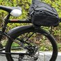 HOMCOM Porte-bagages arrière de vélo - porte-bagages universel de vélo - rangement vélo réglable - alu. PP noir