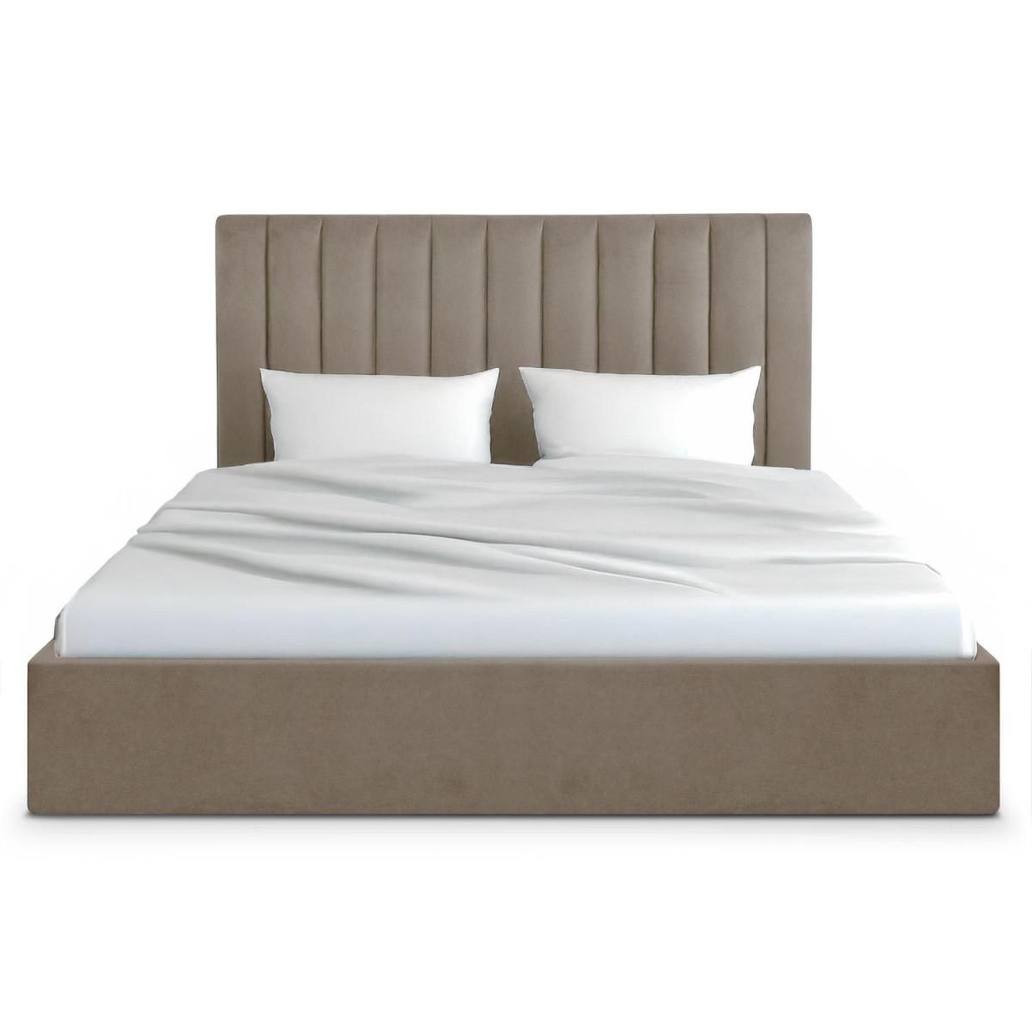 Voir la diapositive 4 : Paris Prix Pack lit coffre& matelas  dream & goodream  180x200cm taupe