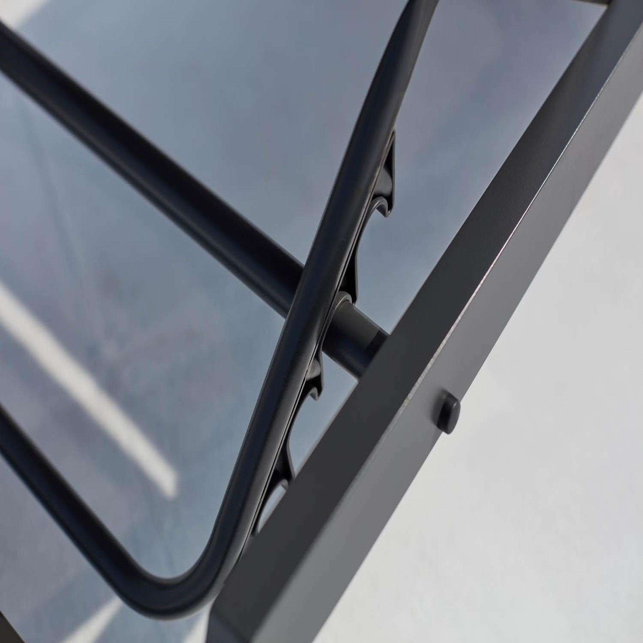Voir la diapositive 4 : CONCEPT USINE Lot de 2 transats avec roulettes gris foncé PRATO