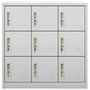 Voir la diapositive 2 : VIDAXL Armoire a casiers Gris clair 90x45x92,5 cm Acier
