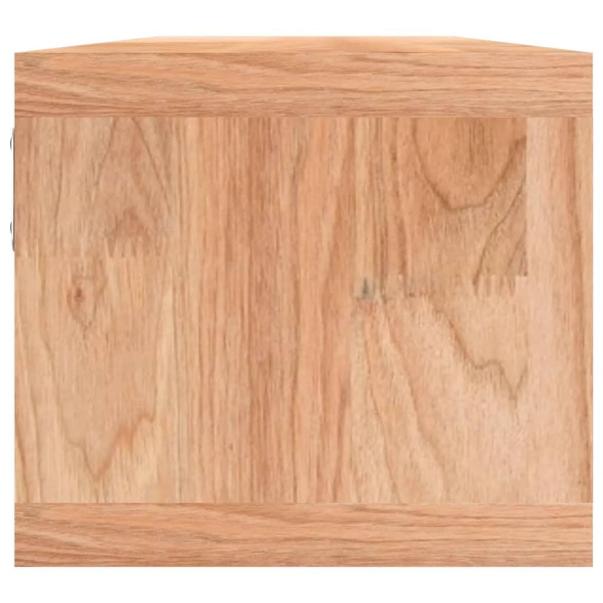 VIDAXL Etagere murale avec paniers 62x18x16 cm Bois massif de noyer