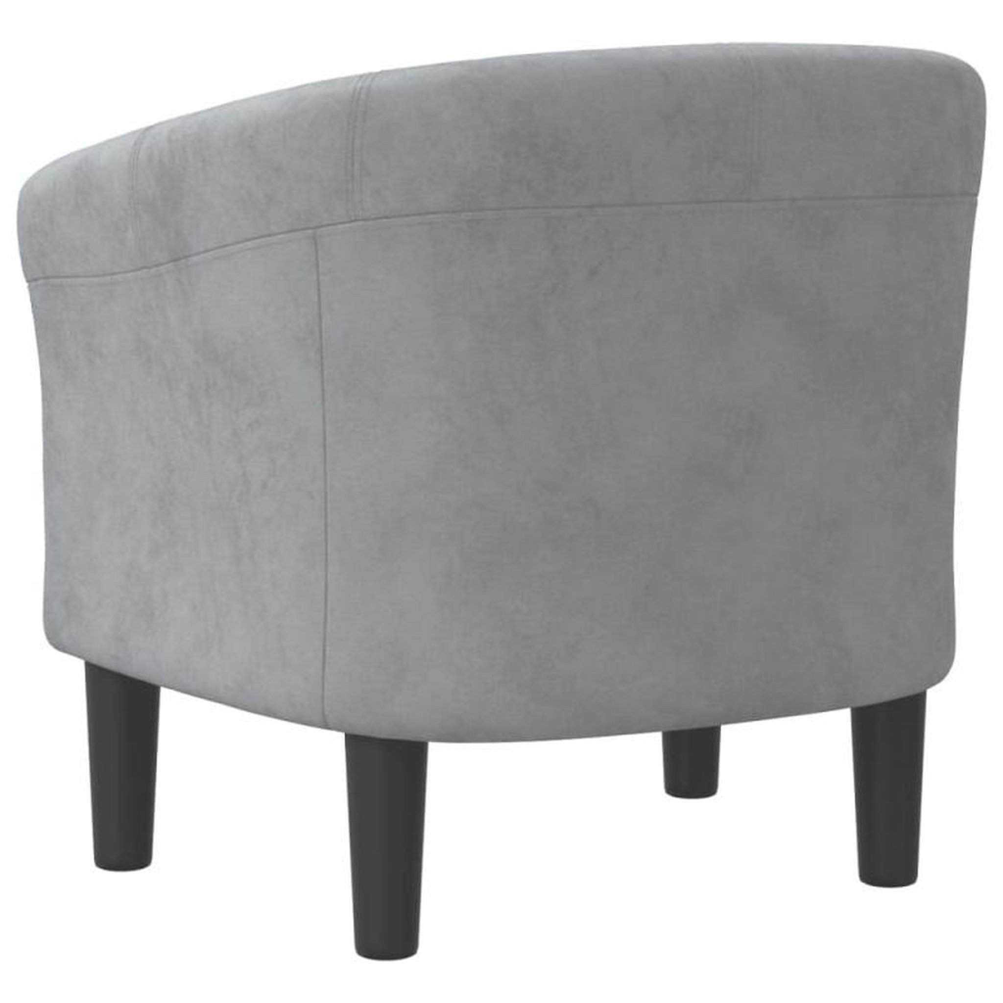 Voir la diapositive 5 : VIDAXL Chaise cabriolet gris foncé velours
