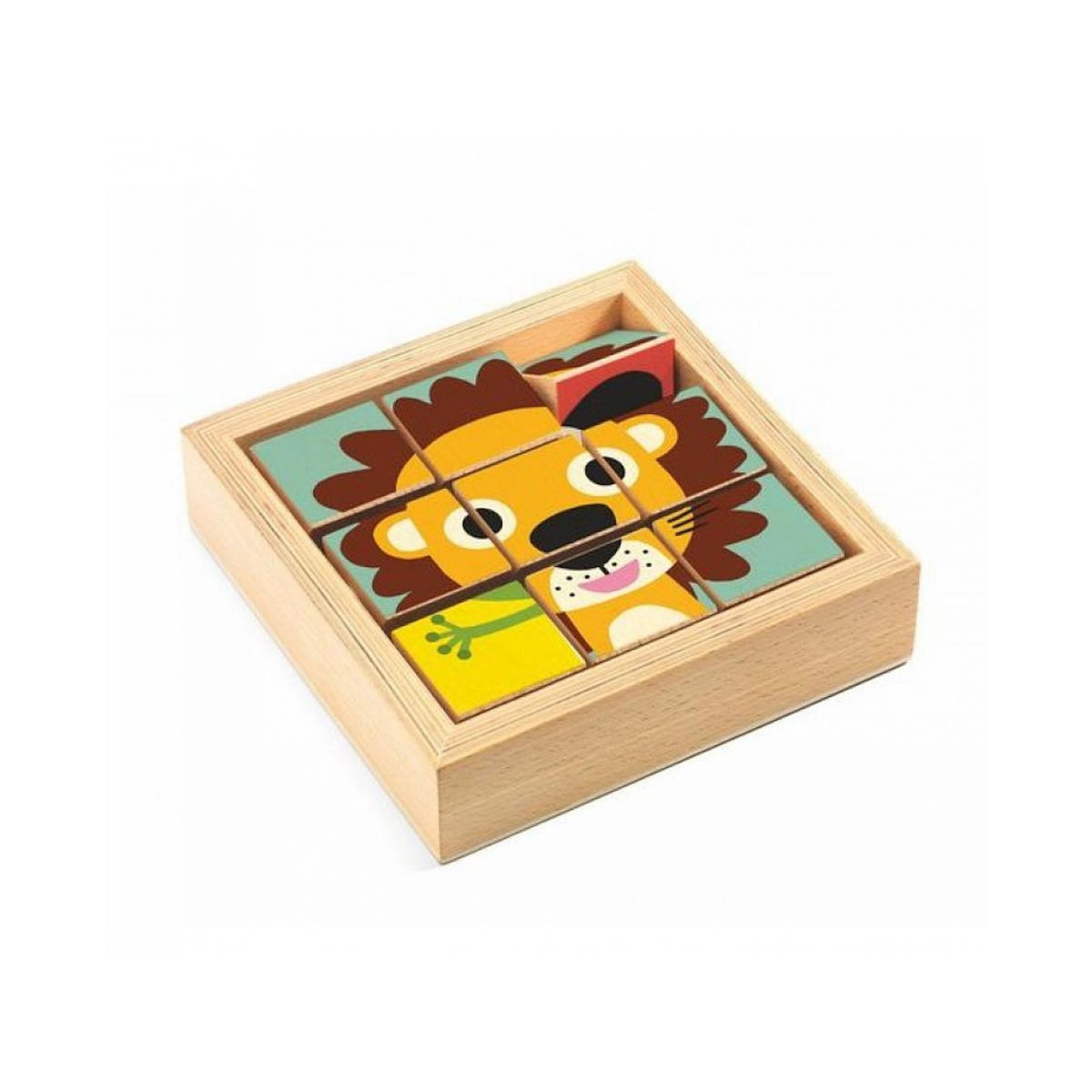 Djeco Puzzle en bois Tournanimo