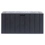 Voir la diapositive 2 : TOOMAX Coffre de rangement jardin résine - Anthracite - 270L - MULTIBOX BRAVO