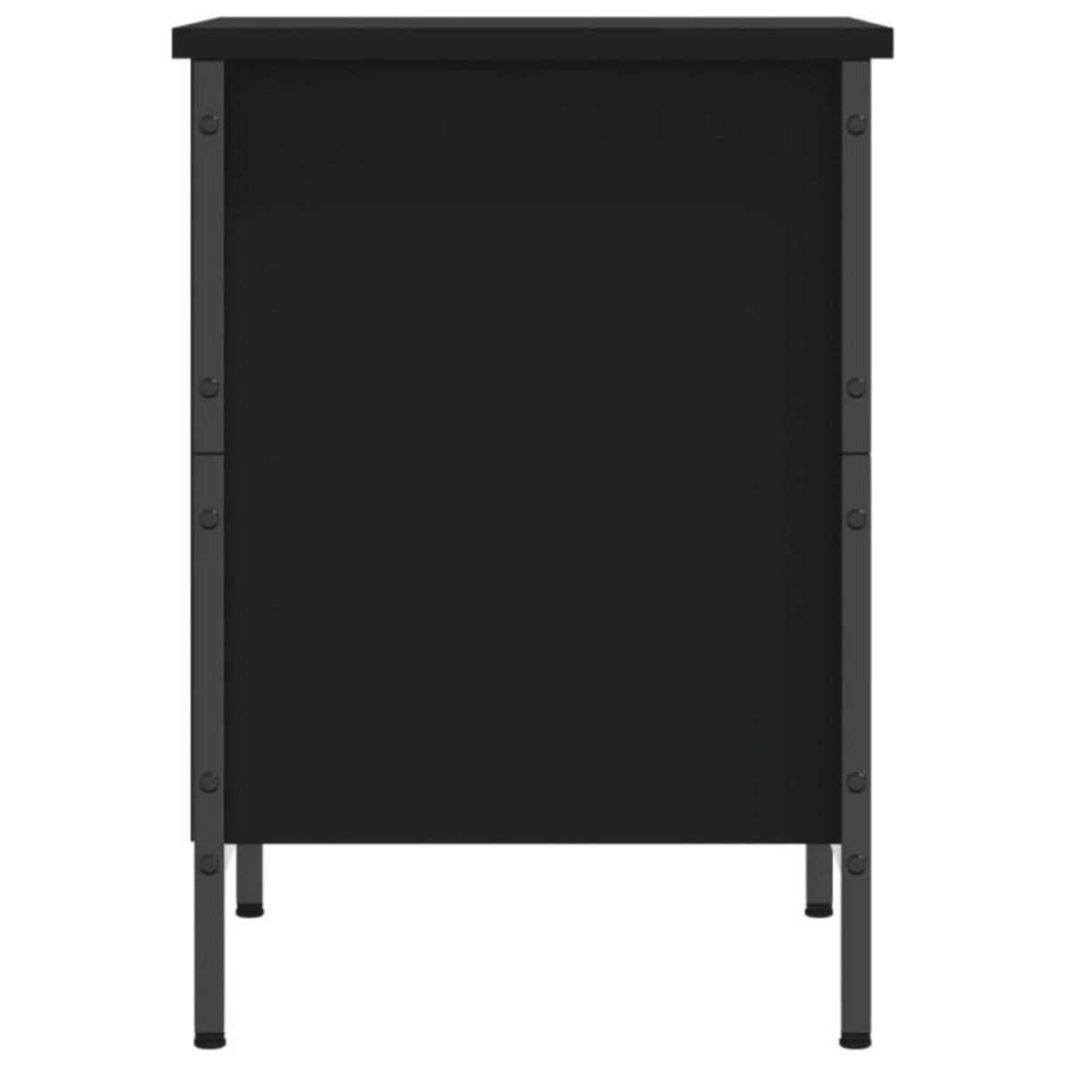 VIDAXL Armoire à chaussures noir 38x35x50 cm bois d ingénierie