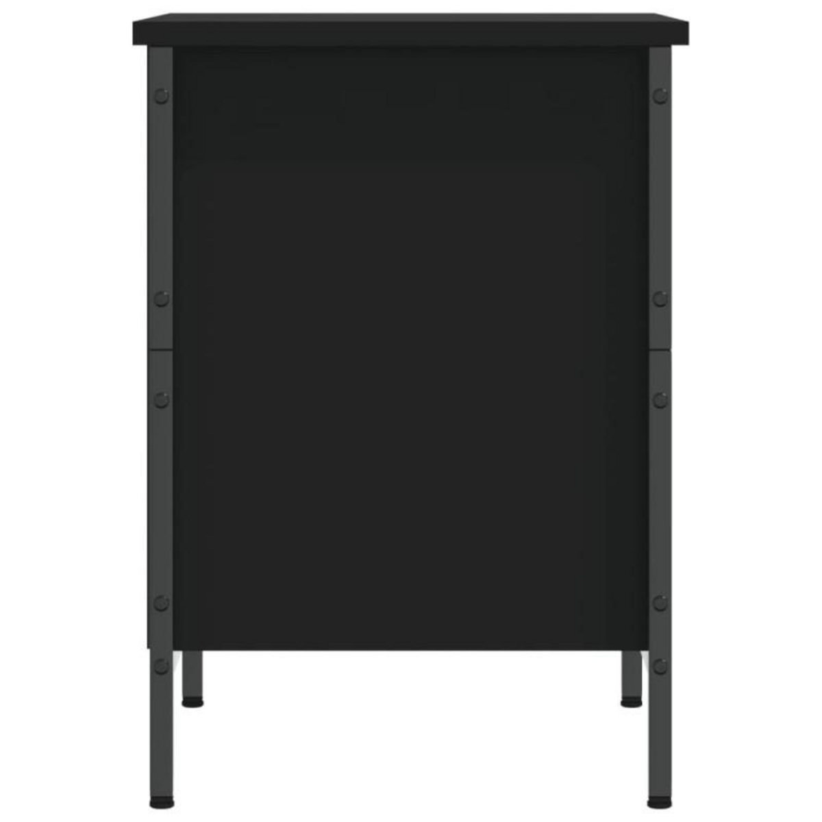 VIDAXL Armoire à chaussures noir 38x35x50 cm bois d ingénierie