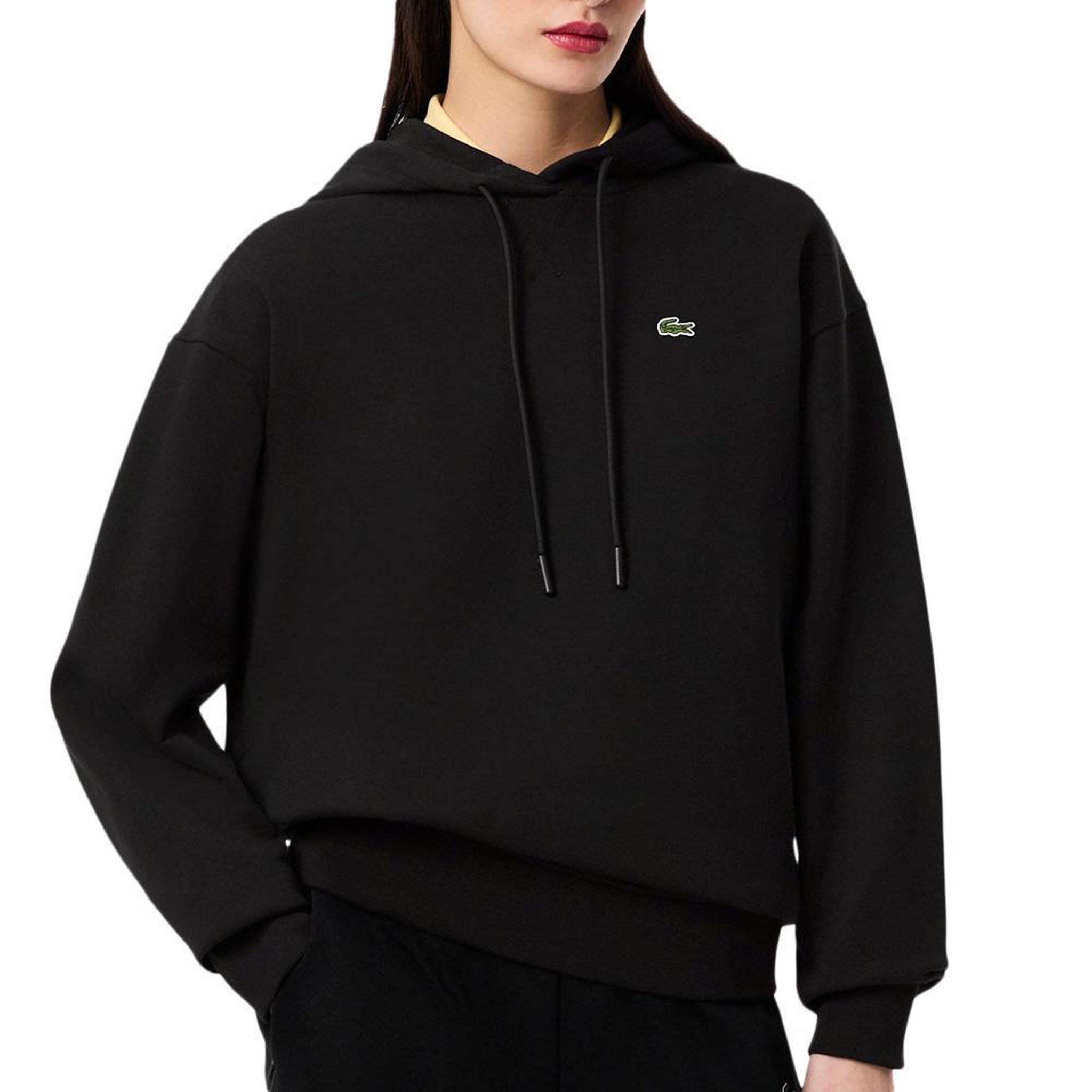 Voir la diapositive 2 : Lacoste Sweat à Capuche  Femme Lacoste polaire surdimensionné