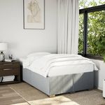 VIDAXL Cadre de lit sans matelas gris clair 120x200 cm tissu