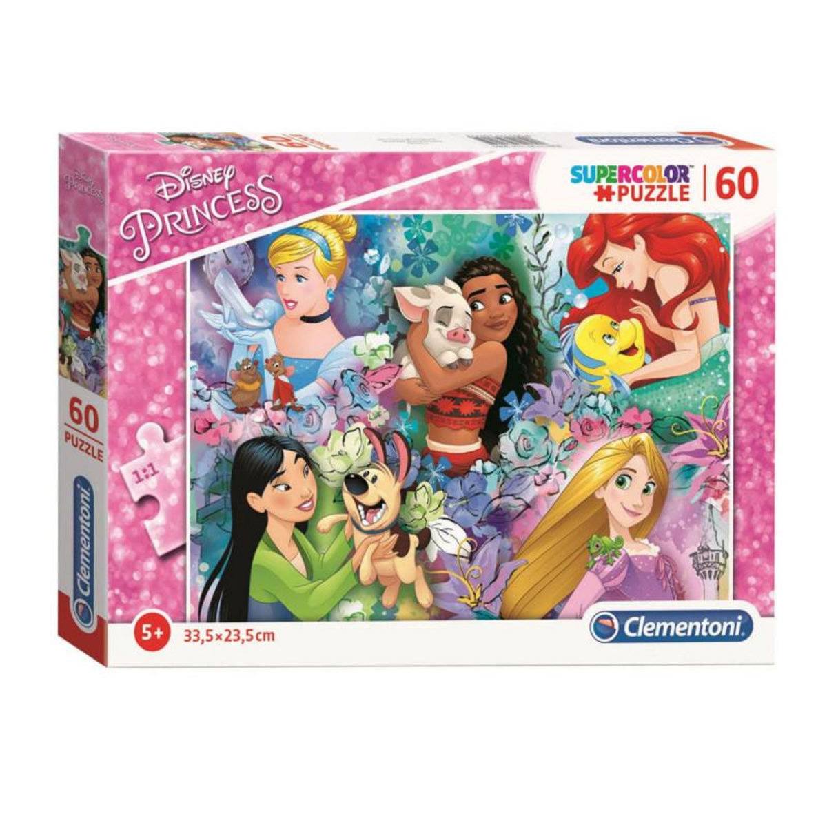 CLEMENTONI Clementoni Jigsaw Puzzle Super Color Disney Princess II, 60 pcs. 26995