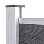 Voir la diapositive 4 : VIDAXL Cloture de jardin WPC 872x106 cm Gris