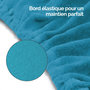 Voir la diapositive 4 : VIVEZEN Drap housse de protection en éponge pour coussin demi-rond 66 cm x 22 cm x 12 cm de table de massage - Bleu turquoise