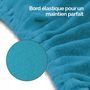 Voir la diapositive 4 : VIVEZEN Drap housse de protection en éponge pour coussin demi-rond 66 cm x 22 cm x 12 cm de table de massage - Bleu turquoise