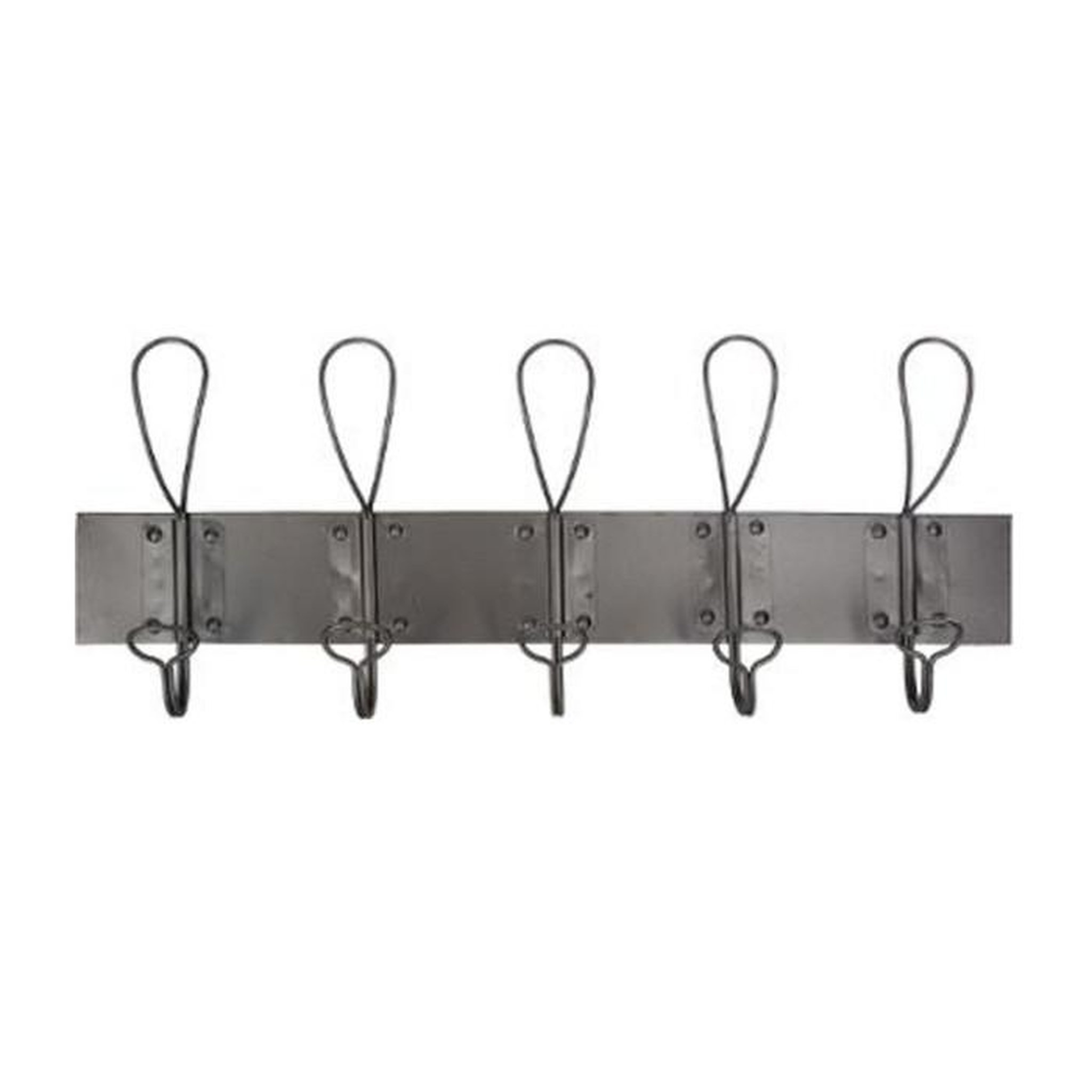 Voir la diapositive 2 : ATMOSPHERA Patère en Métal 5 Crochets  Factory  65cm Gris