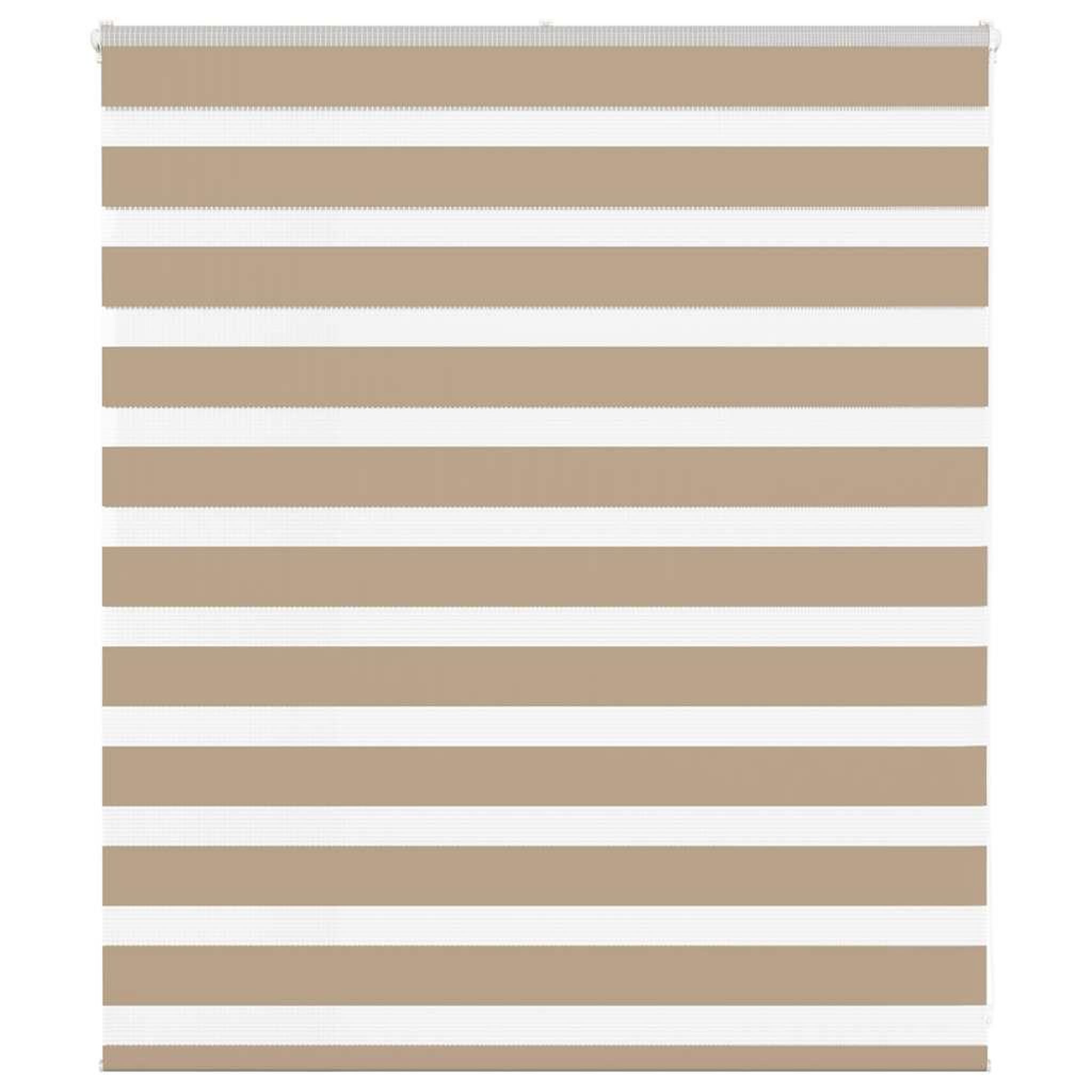 VIDAXL Store zebre marron sable largeur du tissu 125,9 cm polyester